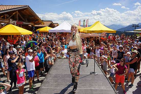 Hannah beim ersten Bergkaiser Musi Open Air am Hartkaiser am 15.08.2017